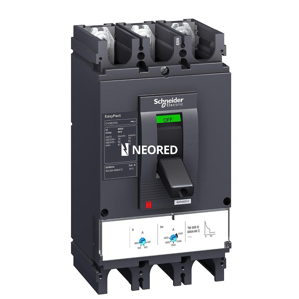 INTERRUPTOR AUTOMATICO CVS400F 36KA TMD400 3P3D