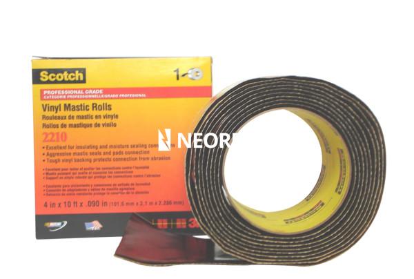 3M™ Scotch™ Rollo de Mastic de Vinil 2210, 102 mm x 3.05 m, 10 por caja