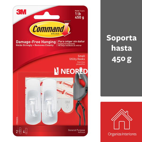 Command® Ganchos Uso General, Pequeño, Blanco