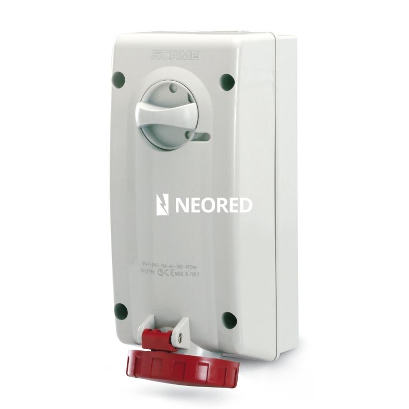 BASE C/BLOQUEO IP67 3P+T 16A