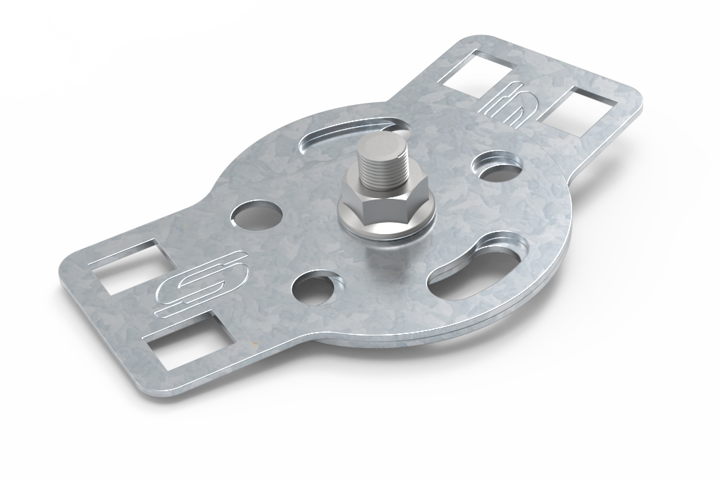 CUPLA ARTICULADA ESCALERA SMARTTARY ALA 90 GALV. EN CALIENTE