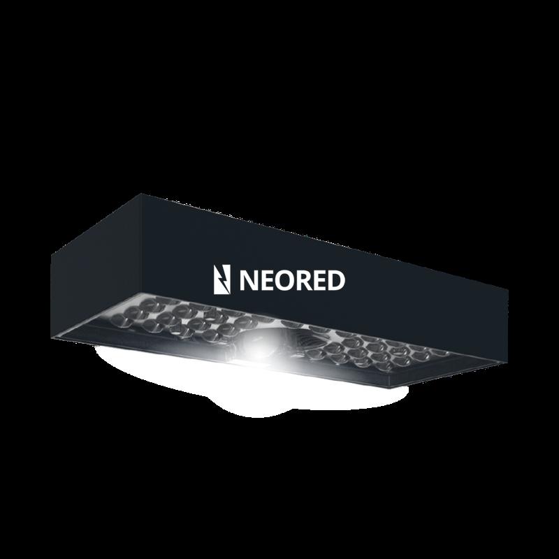 Artefacto exterior solar de pared con sensor de movimiento 6w Macroled calido