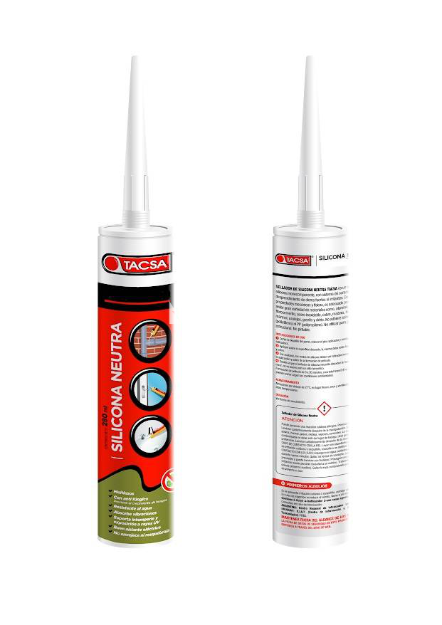 Silicona Neutra Negra x 280ml