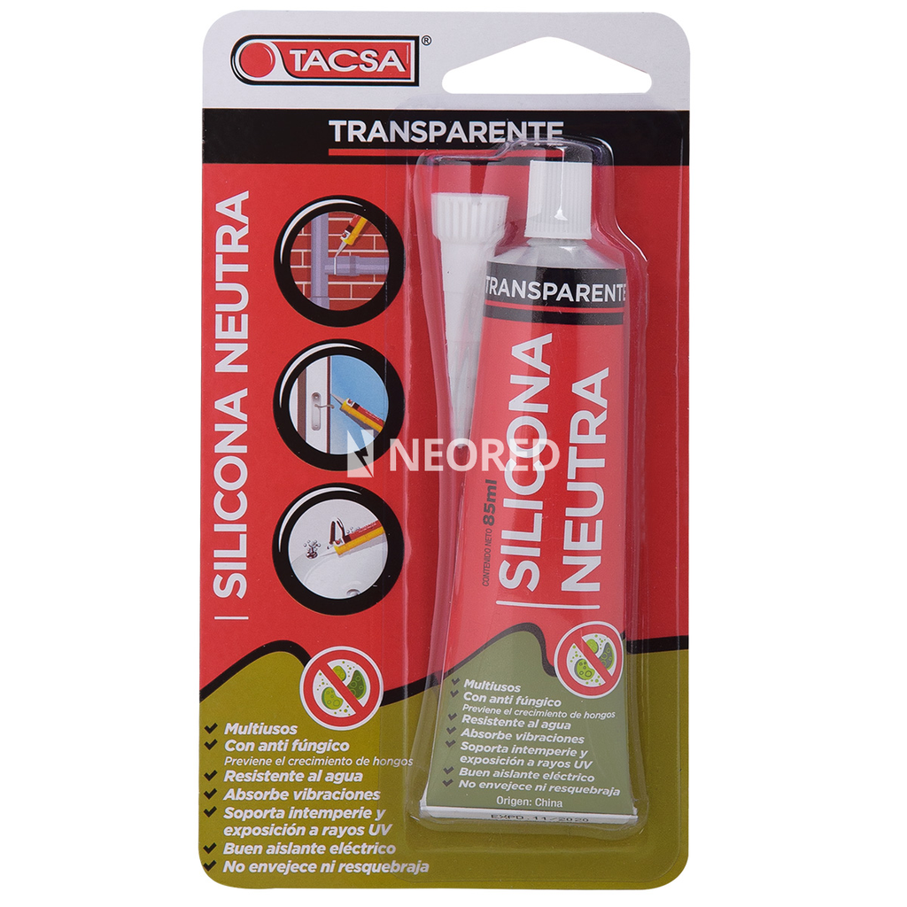 Sellador silicona   85ml TRA neutra