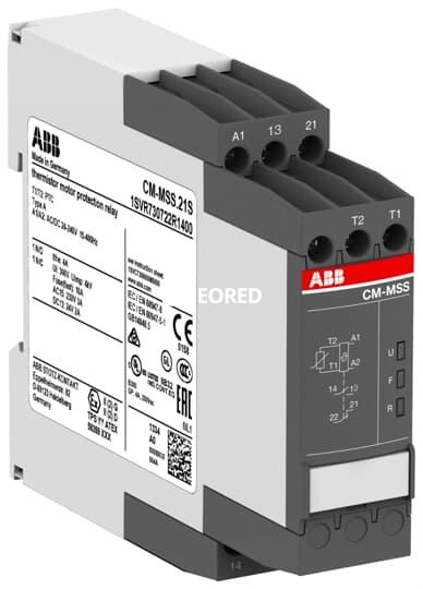 Relés de protección de motores mediante termistores CM-MSS.21S, 1NA+1NC, alim.24-240V ad/dc. Autoreset, detección de circuito abierto y cortocircuito, registro de falla, apto ATEX.