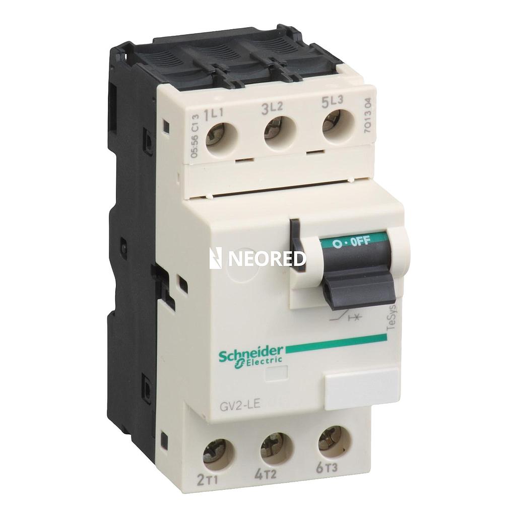 Guardamotor Magnético 3P X 6,3A con Poder Corte de 100KA 