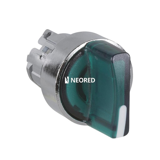 [SCHZB4BK1233] CABEZA SEL LUM 2POS FIJAS VERDE