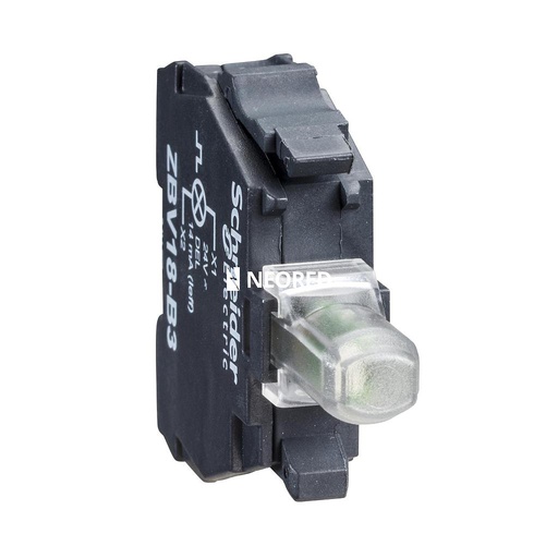 [SCHZBVM1] BLOQUE LUM LED 230VCA BLANCO