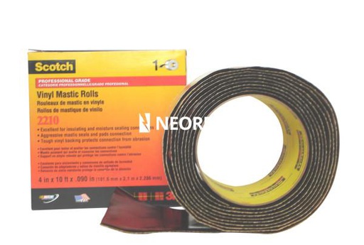 [MMM7913] 3M™ Scotch™ Rollo de Mastic de Vinil 2210, 102 mm x 3.05 m, 10 por caja
