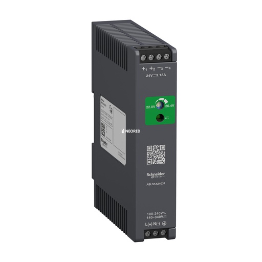 [SCHABLS1A24031] POWER SUPPLY 24V 3.1A 1PH OPTIMIZED