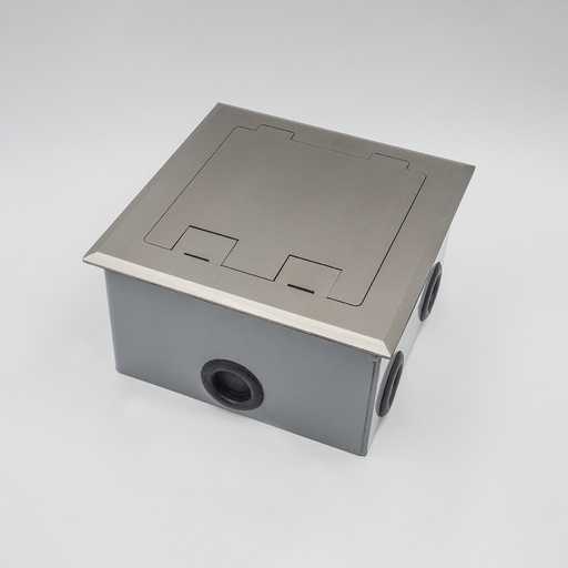 [CAM1748] CAJA EMBUTIR PISO METALICA ACERO P-8 MODULOS