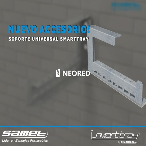 [SAMSUS-200-Z] SOPORTE UNIVERSAL SMARTTRAY DE 50 mm ZINGRIP