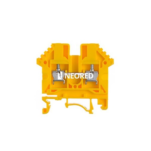 [ZOL060.029] Borne de paso de color amarillo para conductor de 2,5mm² BPN-2,5-AM